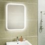 GRADE A1 - Rectangular LED Bathroom Mirror with Demister 500 x 700mm- HiB Ambience 50
