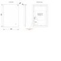 GRADE A1 - Rectangular LED Bathroom Mirror with Demister 500 x 700mm- HiB Ambience 50