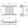 ALMOST PERFECT - White and Black Traditional Column Radiator with Towel Rail 510 x 740mm - Regent