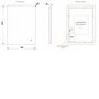 Rectangular Backlit Heated Bathroom Mirror with Lights 600 x 800mm- hib. Ambience 60