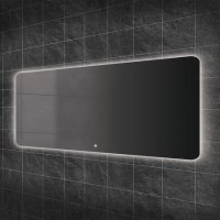 Rectangular Backlit Heated Bathroom Mirror with Lights 1400x600mm- hib. Ambience 140