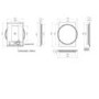 Chrome Round Heated Bathroom Mirror with Lights 500 x 700mm- hib. Solas 50