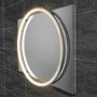 Chrome Round LED Bathroom Mirror with Demister 600 x 800mm- HiB Solas 60 