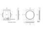 Black Round Heated Bathroom Mirror with Lights 500 x 700mm- HiB Solas 50