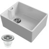 Single Bowl White Ceramic Kitchen Sink - Reginox Belfast