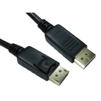 OEM Premium DisplayPort 5 Meter Cable with Locking 20 Pin Connector Black