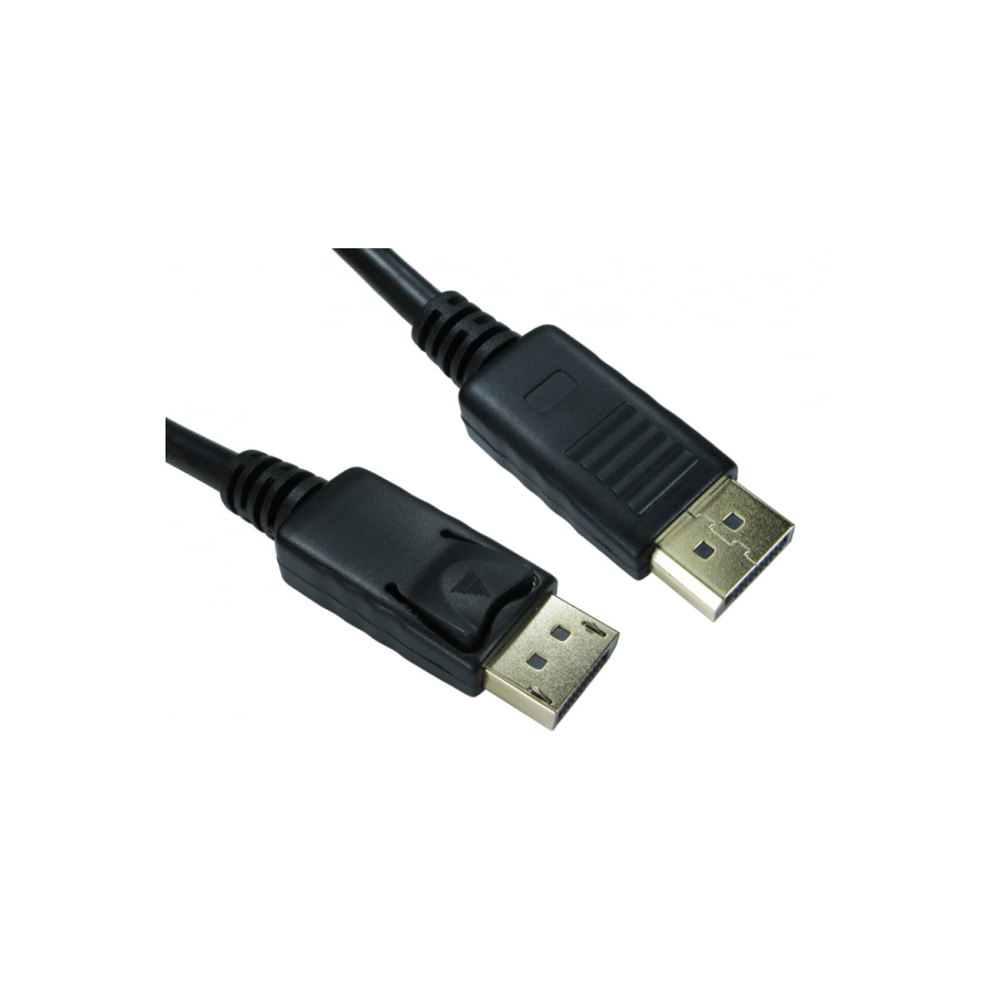 OEM Premium DisplayPort 5 Meter Cable with Locking 20 Pin Connector Black