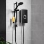 GRADE A1 - Triton Aspirante 9.5kW Matte Black Electric Shower