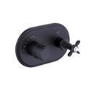 GRADE A1 - Black Concealed Thermostatic Shower Valve 1 Outlet - Camden