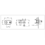 GRADE A1 - Black Concealed Thermostatic Shower Valve 1 Outlet - Camden
