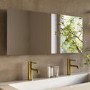GRADE A1 - Rectangular Backlit Heated Bathroom Mirror with Lights – 900 x 420mm - Vela