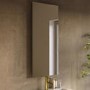GRADE A1 - Rectangular Backlit Heated Bathroom Mirror with Lights – 900 x 420mm - Vela