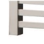 GRADE A1 - Chrome Towel Radiator with Square Rails 212W - 800 x 450mm - Electric
