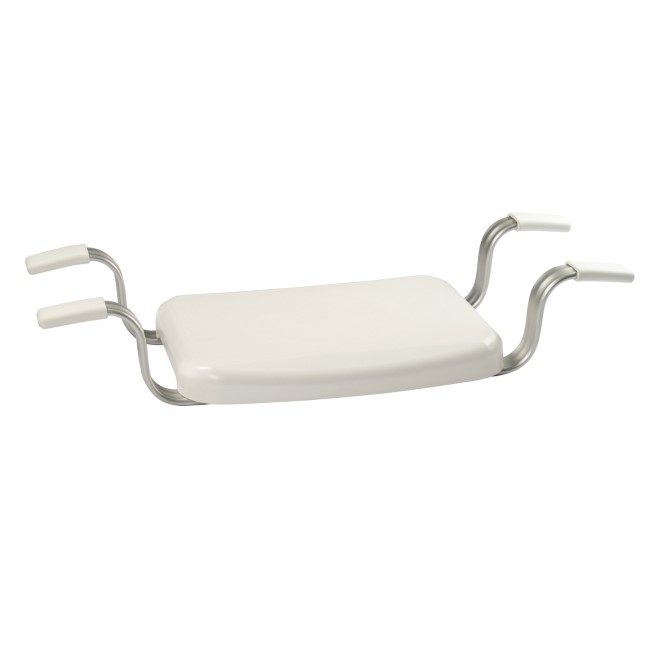 GRADE A1 - Croydex White Easy-Fit Bath Bench