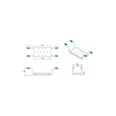 GRADE A1 - Croydex White Easy-Fit Bath Bench