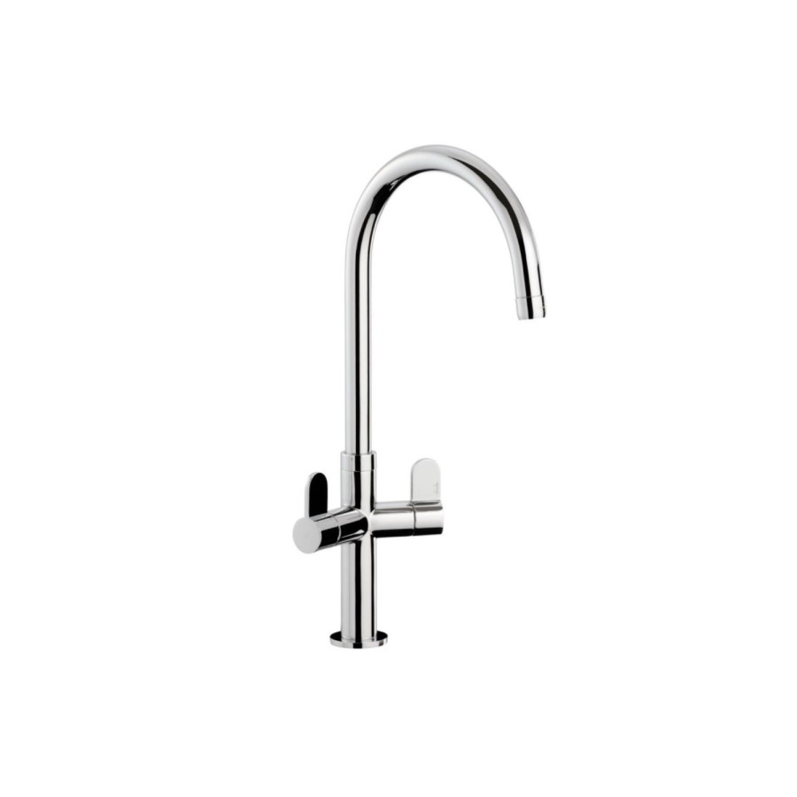 ONLY OPENED - Verla Monobloc Kitchen Tap Chrome Abode AT1234
