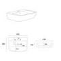 GRADE A1 - Cloakroom Wall Hung Basin 450mm - Atlanta