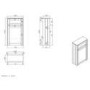 GRADE A1 - 500mm Green Back to Wall Toilet Unit Only - Baxenden