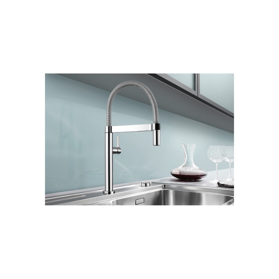 GRADE A1 - Box Opened Blanco Culina-S Chrome Single Lever Mini Kitchen Mixer Tap