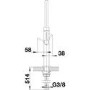 GRADE A1 - Box Opened Blanco Culina-S Chrome Single Lever Mini Kitchen Mixer Tap