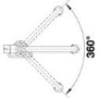 GRADE A1 - Box Opened Blanco Culina-S Chrome Single Lever Mini Kitchen Mixer Tap