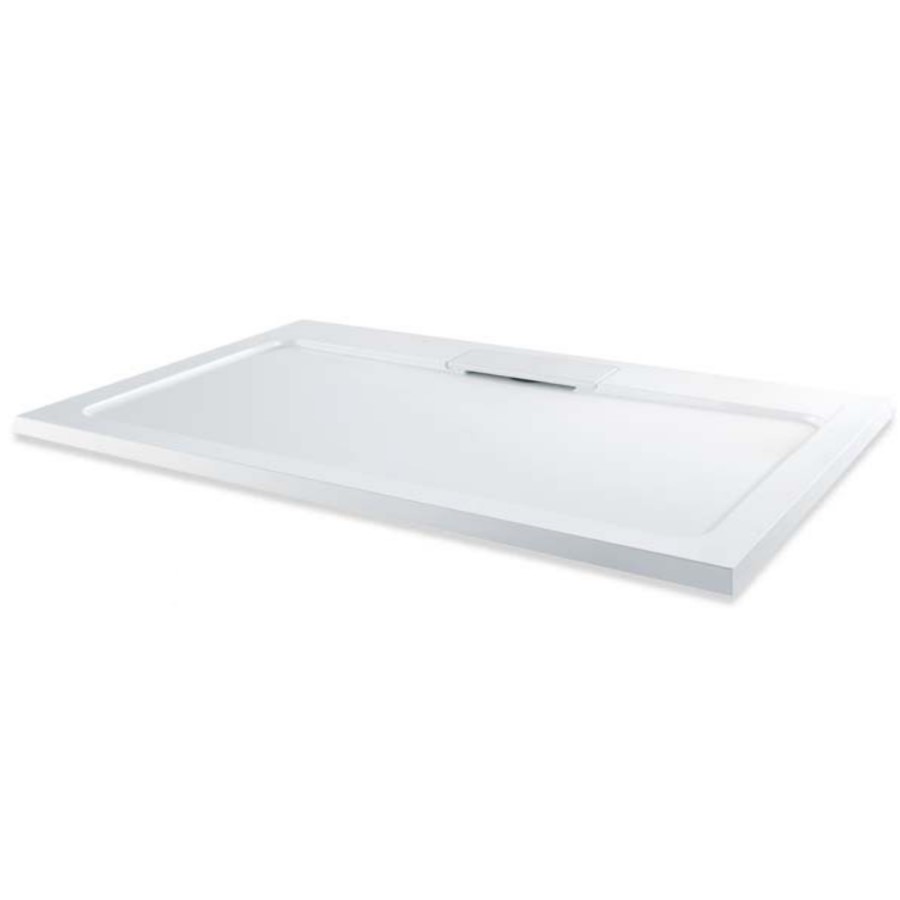 Low Profile Rectangular Shower Tray 1200 x 900mm Stone Resin - Elusive