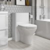GRADE A1 - 500mm White Back to Wall Toilet Unit Only - Portland