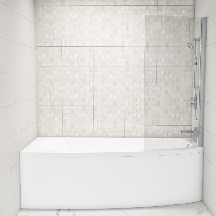 GRADE A2 - 1555 x 750 x 580 Brooklyn Space Saver Bath Front Panel