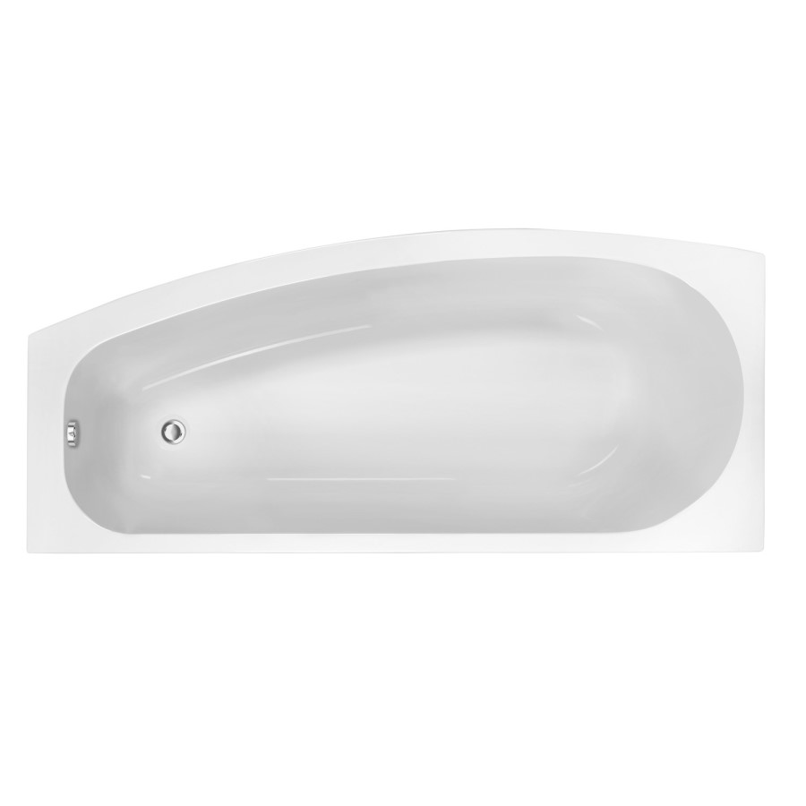 Brooklyn Spacesaver Left Hand Shower Bath with Shower Screen - 1690 x 690mm