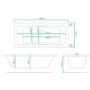 GRADE A1 - Chiltern Square Double Ended Bath - 1800 x 800mm