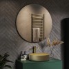 Round Backlit LED Bathroom Mirror with Demister 800mm - Luna