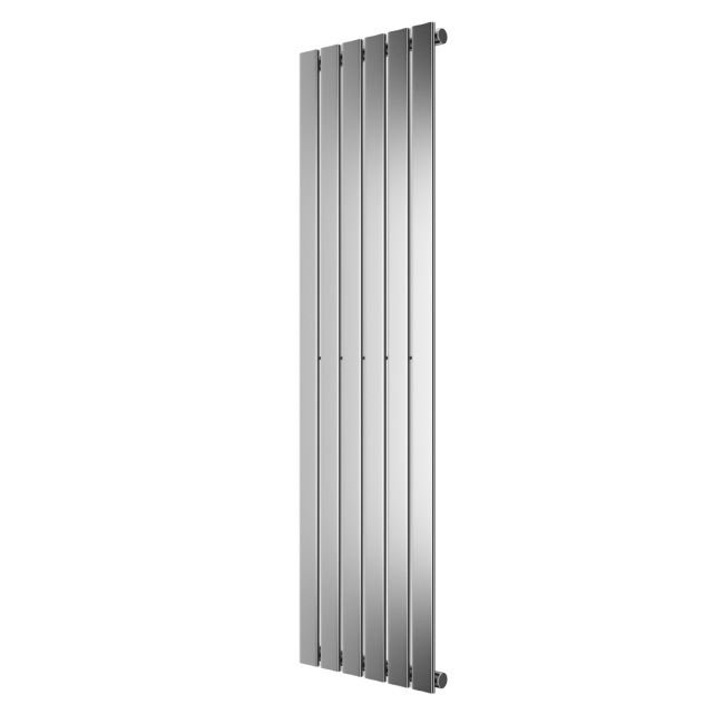 Single Panel Chrome Vertical Living Room Radiator - 1600mm x 452mm ...