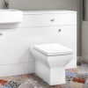 GRADE A1 - Harper 500mm WC Toilet Unit White Gloss