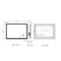 GRADE A1 - Divine Bluetooth 500x700mm Illuminated Mirror
