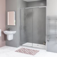 GRADE A1 - 1700mm Sliding Shower Door-Carina
