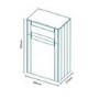 GRADE A1 - Grey WC Unit