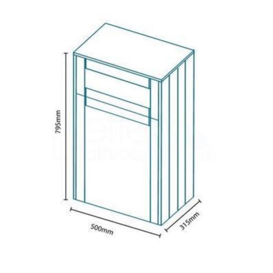 GRADE A1 - Grey WC Unit
