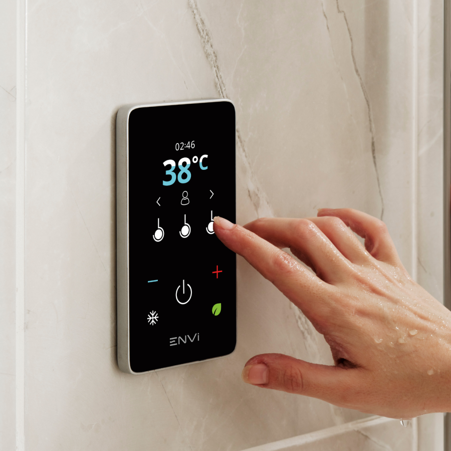 GRADE A1 - Triton ENVi 9.0kW Electric Shower With DuElec® Shower Kit - Chrome