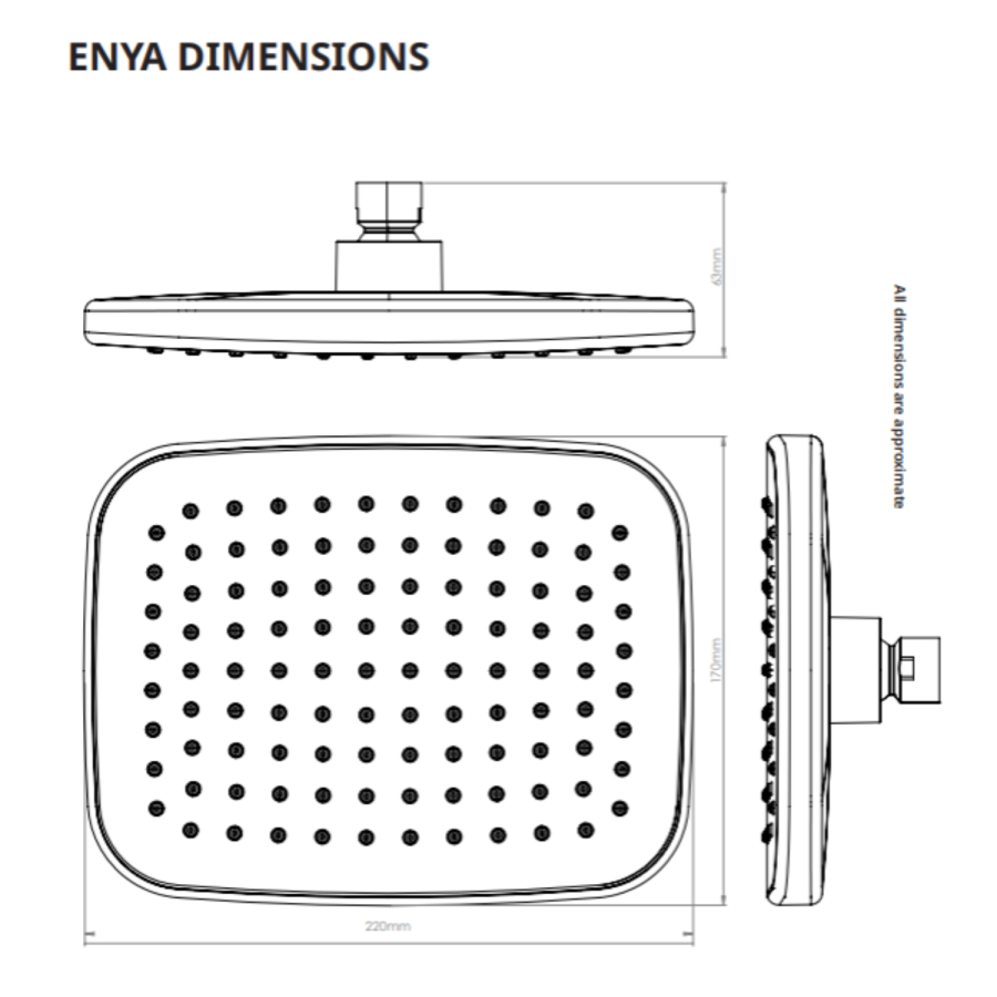 GRADE A1 - Triton ENVi 9.0kW Electric Shower With DuElec® Shower Kit - Chrome