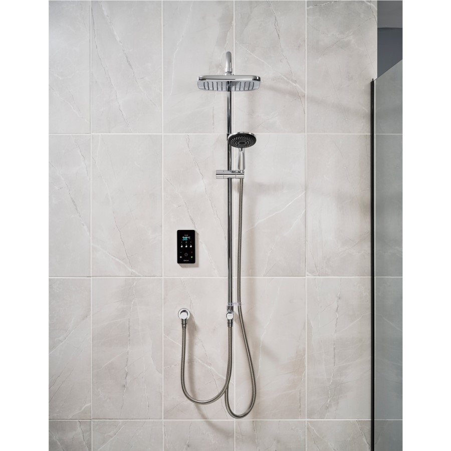 GRADE A1 - Triton ENVi 9.0kW Electric Shower With DuElec® Shower Kit - Chrome