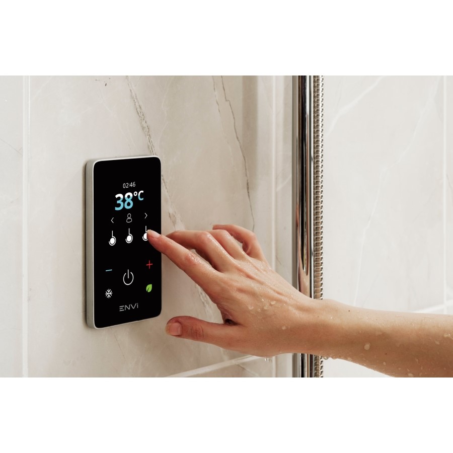 GRADE A1 - Triton ENVi 9.0kW Electric Shower With DuElec® Shower Kit - Chrome