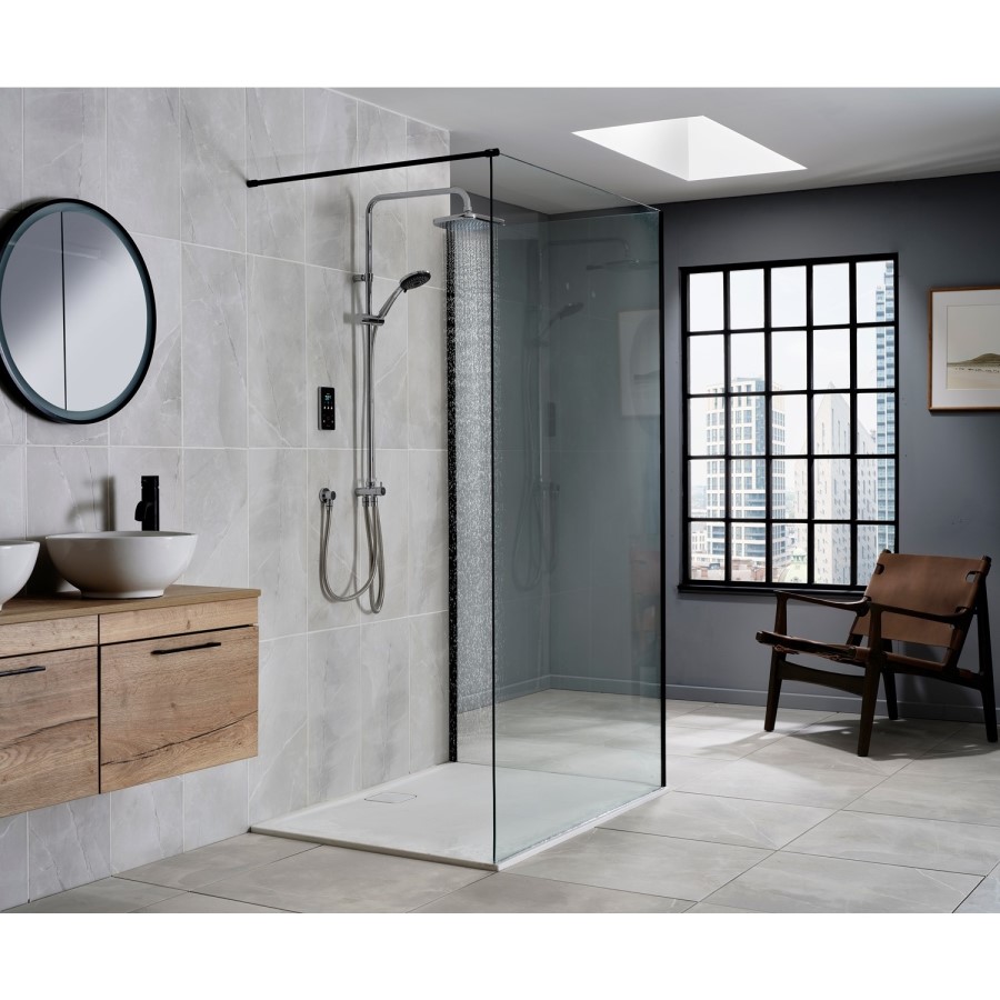 GRADE A1 - Triton ENVi 9.0kW Electric Shower With DuElec® Shower Kit - Chrome