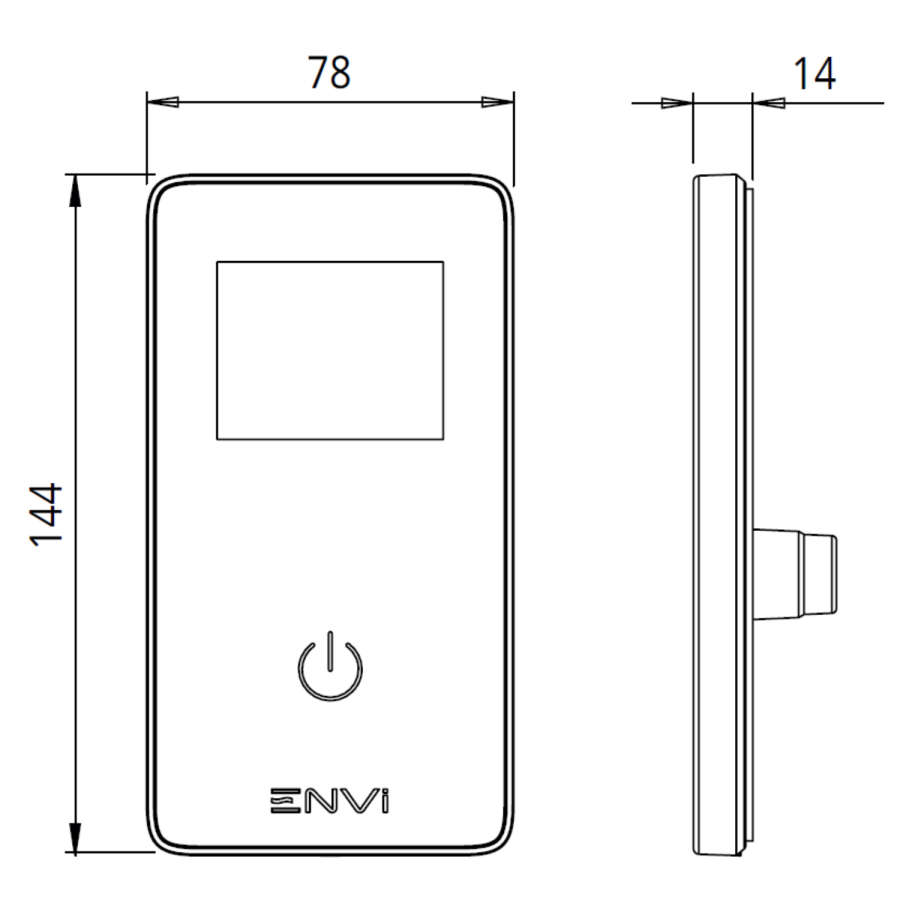 GRADE A1 - Triton ENVi 9.0kW Electric Shower With DuElec® Shower Kit - Chrome