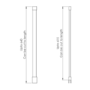 ONLY OPENED - Brushed Bronze Ceiling Wall Support Arm - Live Your Colour