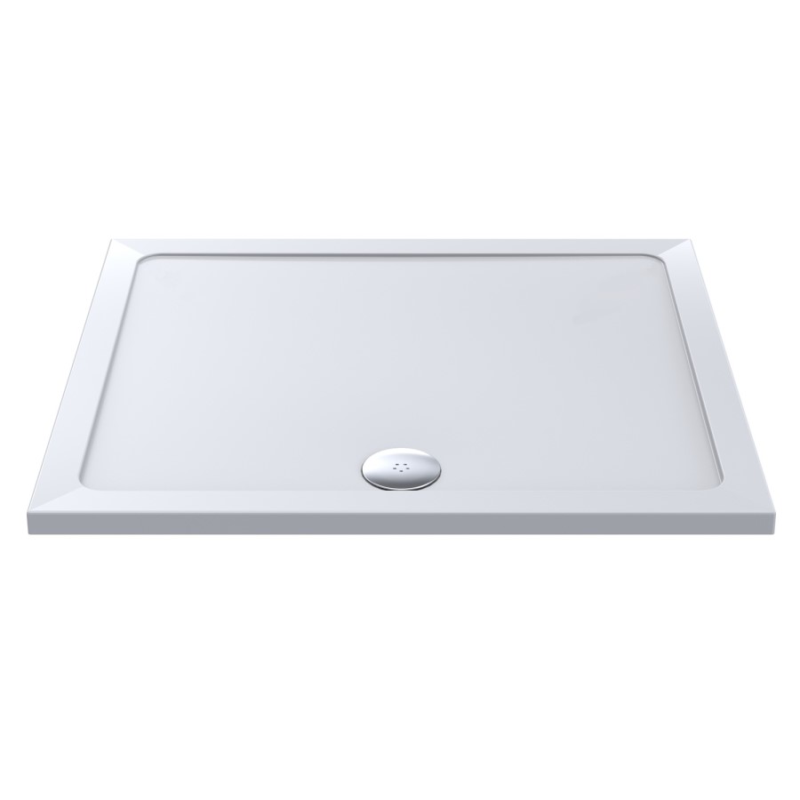 GRADE A1 - 1300 x 800mm Low Profile Rectangular Shower Tray - Purity