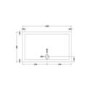 GRADE A1 - 1300 x 800mm Low Profile Rectangular Shower Tray - Purity