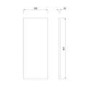 ONLY OPENED - White End Panel For Fitted Bathroom Furniture- Ontario