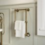 ONLY OPENED - Brass Vertical Traditional Electric Towel Radiator 700 x 400mm - Regent