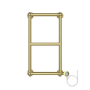 ONLY OPENED - Brass Vertical Traditional Electric Towel Radiator 700 x 400mm - Regent