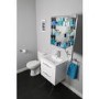 GRADE A1 - Croydex Haven Aluminium Single Door Mirror Cabinet